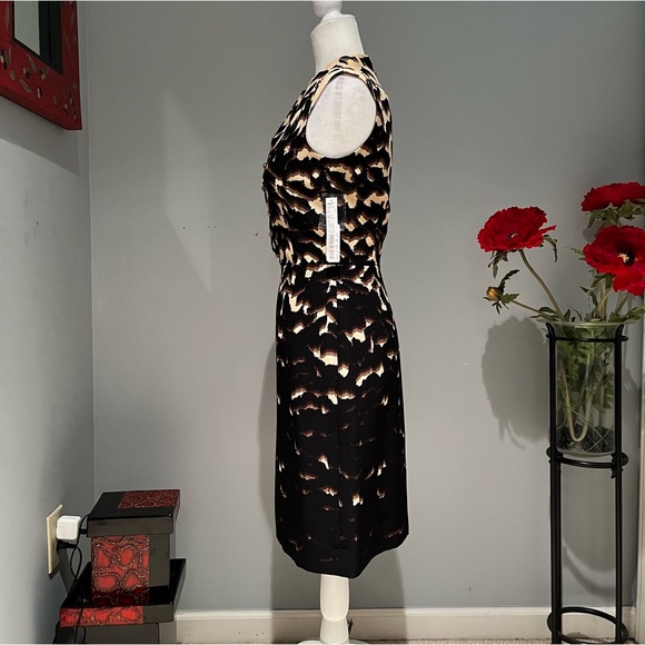 NEW Antonio Melani Tailored Career Sleeveless Midi Dress Cartagena Coffee Bean… - Picture 8 of 14